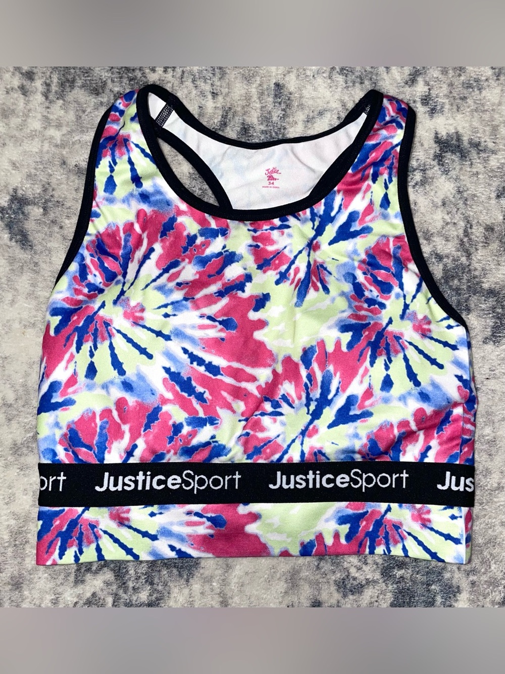 Justice sports bra